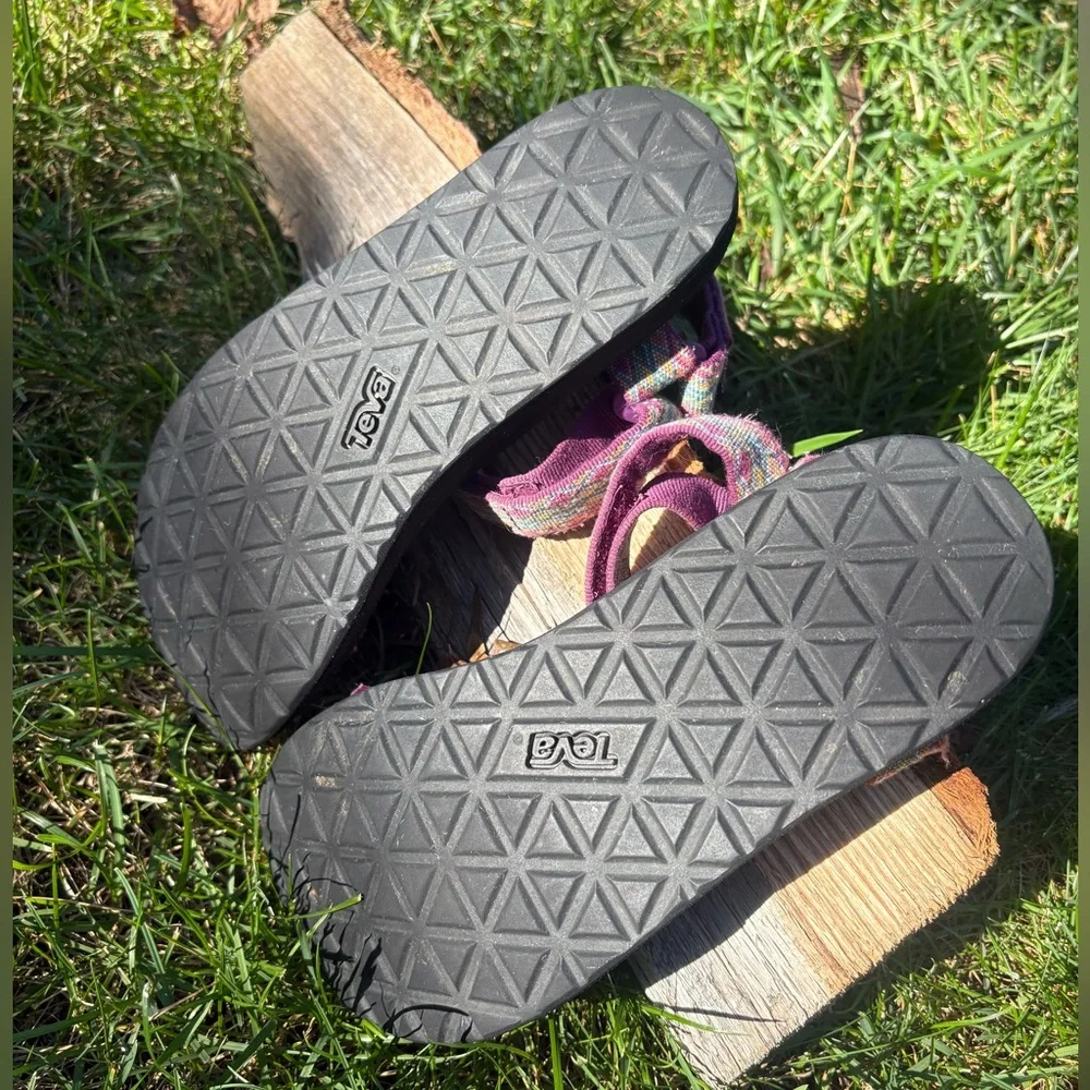 Women's Teva Original Universal Miramar Fade Dark Purple Multi size 8 - Picture 3 of 6